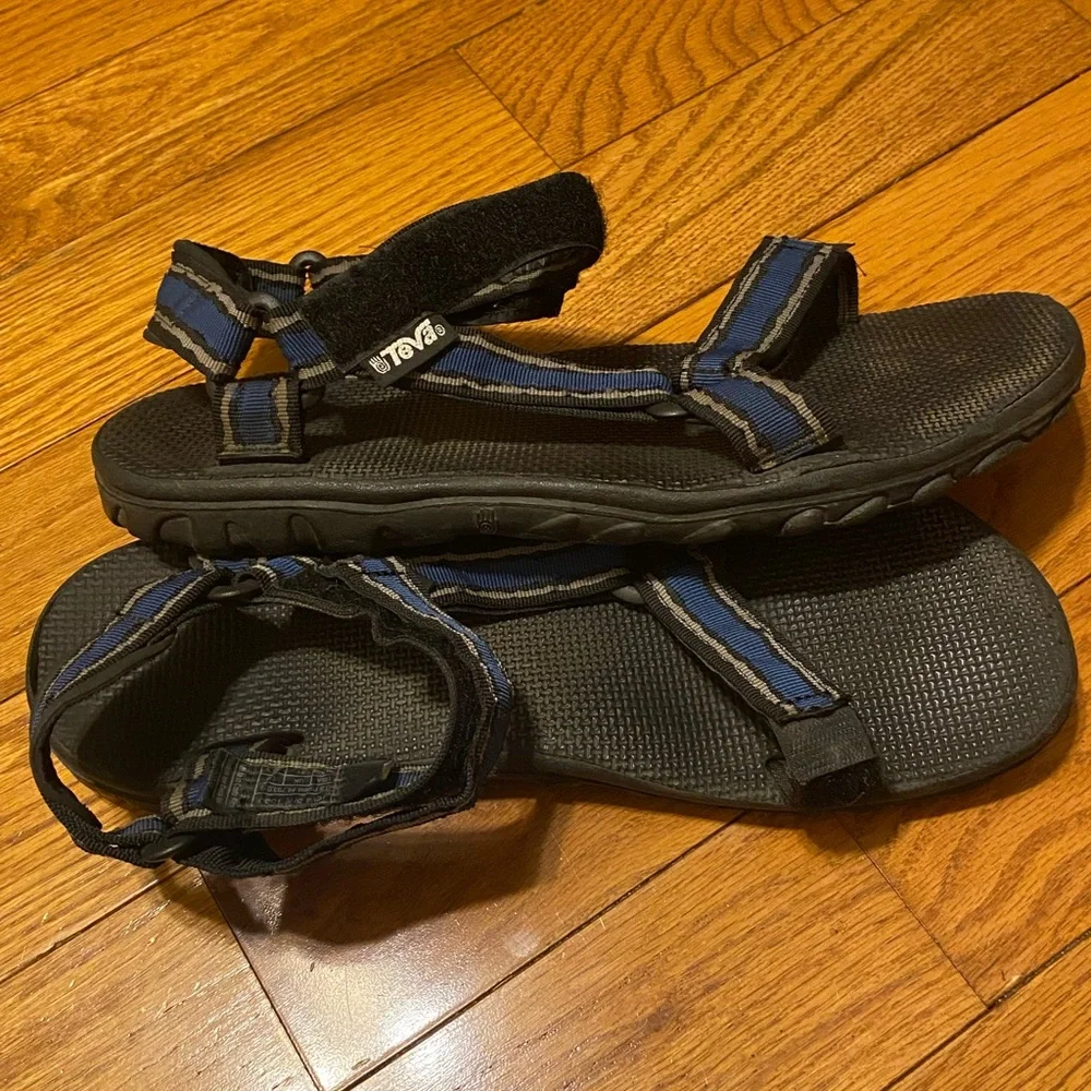Mens Teva Storm Trail Hiking Sandals Blue Gray 1535 Size 12‎